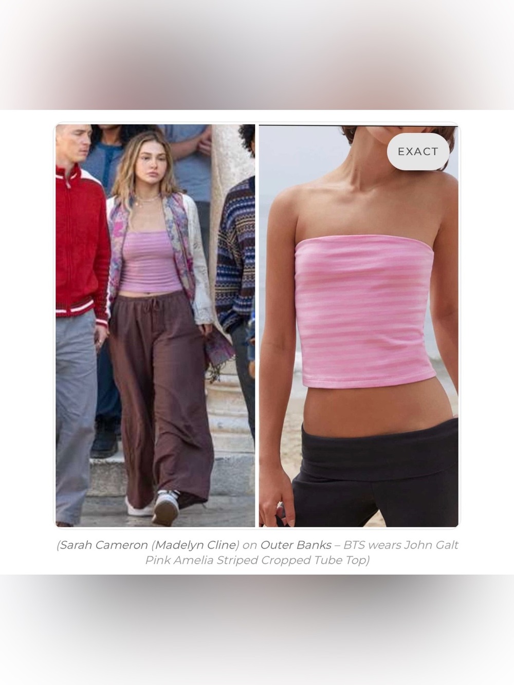 ASO Sarah Cameron Outer Banks John Galt Tube Top